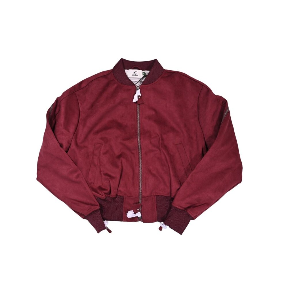 Scuffers Lisbon Bomber Jacket in Red